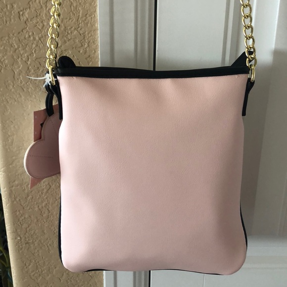 🌸NWT! BETSEY JOHNSON BLUSH CAT CROSS BODY BAG - Picture 3 of 6